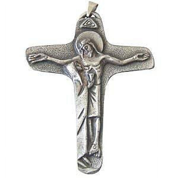  Bulk Pack of 3 - St Benedict Crucifix Extra Large Cross for Rosary  Making - 2 1/8 Inch Silver Oxidized Crucifix Rosary Part for Saint Benedict  Rosary or Rosary Making Supplies