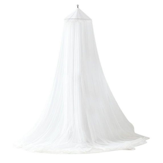 Large Universal Bed Mosquito Net Canopy, 98 x 354 Inch Fits Single Twin Full Queen Size Beds, for Indoor Bedroom Outdoor Camping and Travel Use with Easy Setup (White)