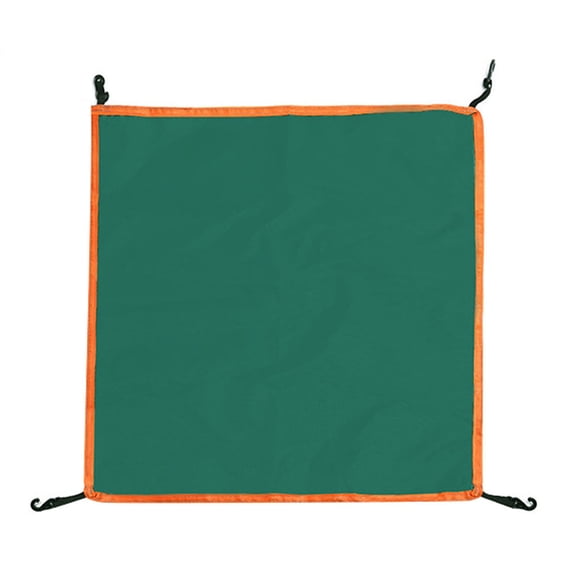 Large Universal Tent Rain Fly Cover 43.3" Waterproof Oxford Cloth Tent Top Protector Sun Shade Shelter for Outdoor Camping Hiking Gear Green