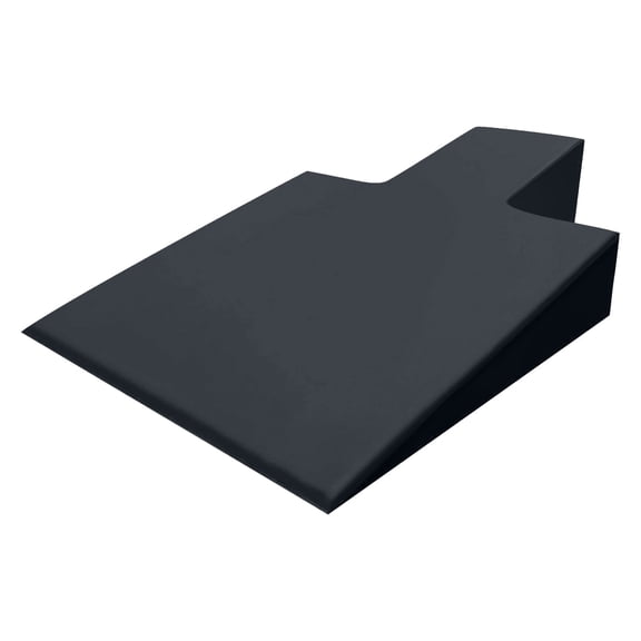 Large Upholstered Pilates Wedge for Pilates Reformer, Exercise Equipment for Pilates Reformer Machine, Reformer Accessories for Floor Exercises, Ideal for Home Pilates and Studio Use, Black