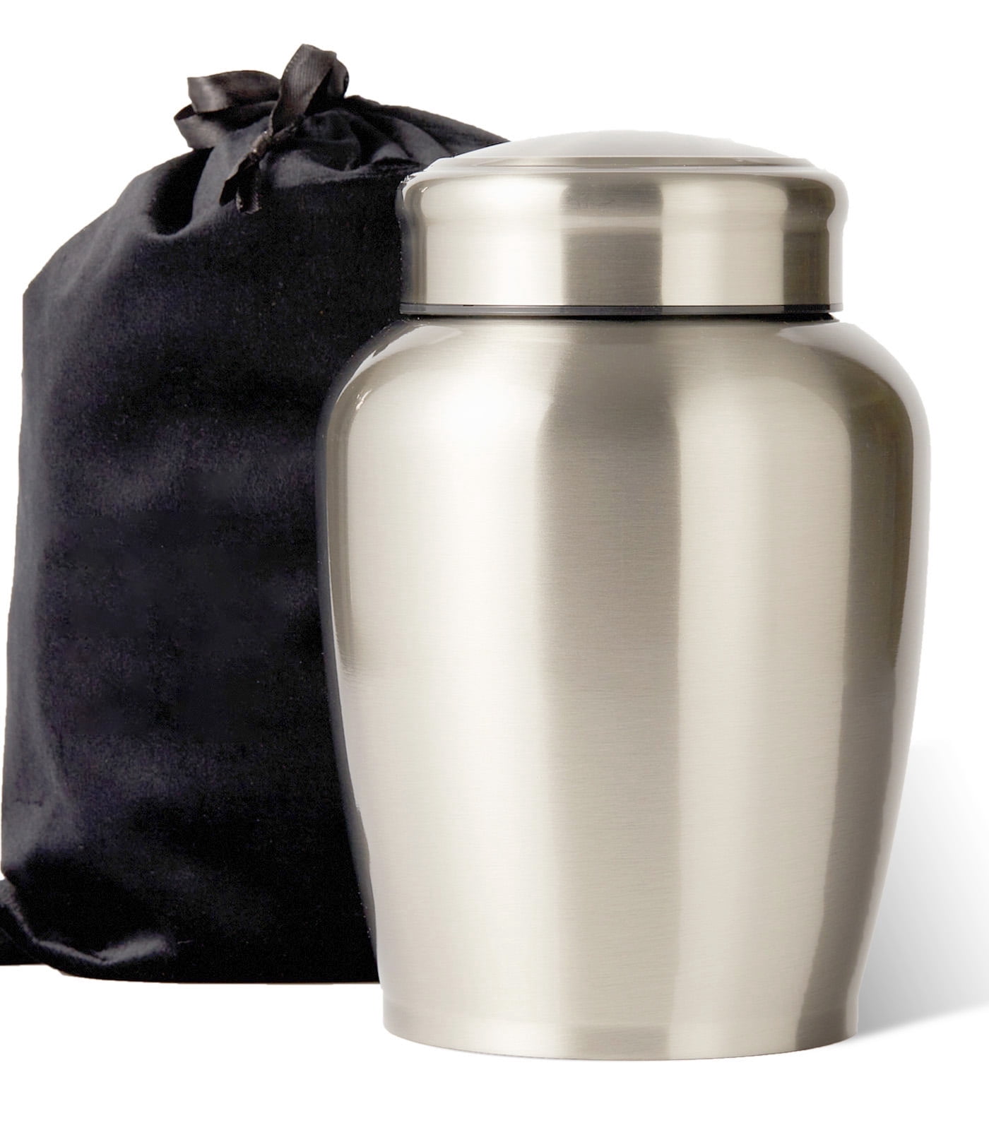 Large Urn for Ashes Adult Male&Female Decorative Urns for Human Ashes Adult Man Stainless Steel Silver