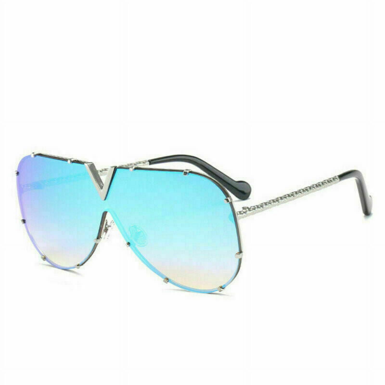 Large V Plus Size Women's Designer Sunglasses Large Frame Retro Classic*