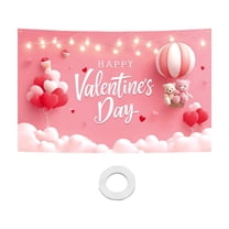 Large Valentine's Day Tapestry Wall Hanging, Love Heart Design Fabric Decor for Living Room Bedroom Dorm, Festival Home Decoration, Machine Washable Polyester