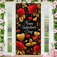 thumbnail image 1 of Large Valentines-Day Door Cover 6x2.9 Ft Happy Valentine's Day Banner Decorations Romantic Hearts Love Hanging Background for Indoor Outdoor Valentines Day Home Door Banner Party Supplies, 1 of 7