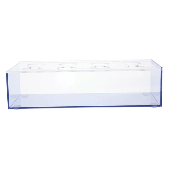 FELTECHELECTR Hydroponic Plants Vase Plastic Vase Blue 1Pcs