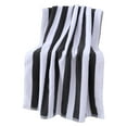 thumbnail image 1 of Large Velvet Beach Towel 27.56 x 70.87 Inches 100% Cotton Velour Bath Sheet Extra Thick Ultra Soft Quick Dry Absorbent Pool Swimming Towel for Men Women Striped Border Home Beach Use, 1 of 5
