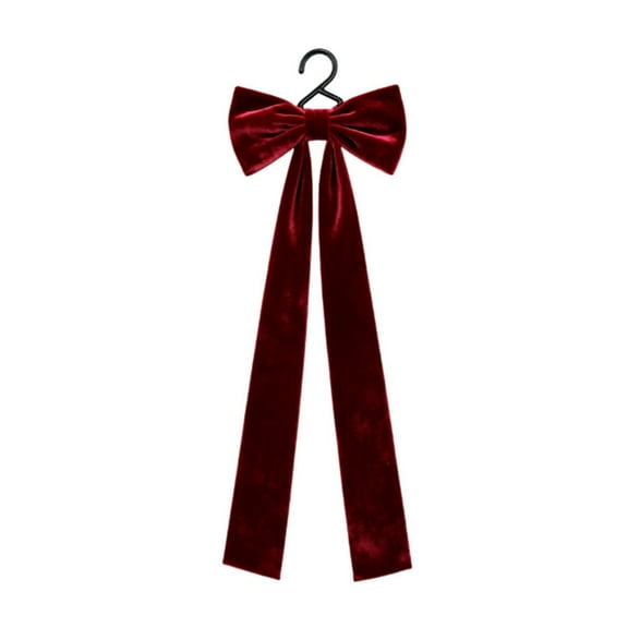 Large Velvet Christmas Bow,Giant Velvet Christmas Tree Topper Bow with Long Streamers, Extra Large Christmas Front Door Bow Decorations, Home Wall Backdrop Birthday Wedding Party Decorations