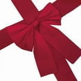 thumbnail image 1 of Large Velvet Christmas Bow for Front Door Decoration, Wide Red Ribbon for Wreaths, Cabinet, Fireplace Mantel and Holiday Home Decor(B), 1 of 4