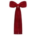 thumbnail image 1 of Large Velvet Staircase Bow For Holiday Party Festive Stair With Elegant Tassels Perfect For Indoor Home And Event Practical, 1 of 4