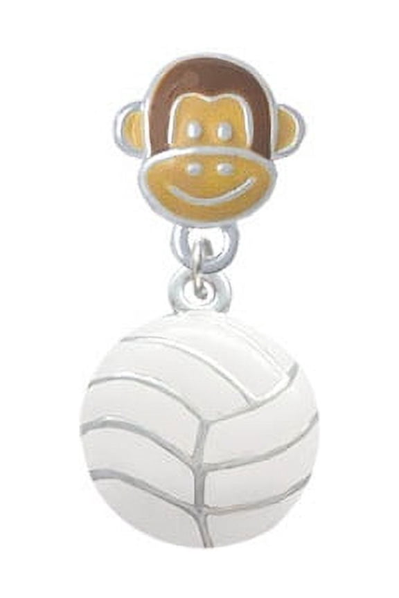 Large Volleyball - Monkey Face Charm Bead