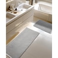 thumbnail image 1 of Large Waffle Bath Mat Set, Non Slip Bathroom Mat Ultra Absorbent Bath Mats for Decor, Extra Soft Floor Bathroom Rugs Sets 2 Piece, Washable Bath Rugs Set, Grey & White, 20"×47" and 16"×24", 1 of 8
