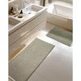 thumbnail image 1 of Large Waffle Bath Mat Set Non Slip, Ultra Absorbent Bath Mats for Christmas Bathroom Decor, Extra Soft Floor Bathroom Rugs Sets 2 Piece, Washable Bath Rugs Set, Green & White, 20"×47" and 16"×24", 1 of 8