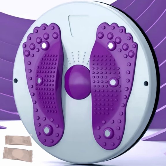 Large Waist Twisting Disc Foot Spinning Turntable, Home Fitness Equipment for Abdominal & Waist Slimming (Cleaning Cloths Not Included)