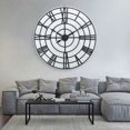 thumbnail image 1 of Large Wall Clock,24inch/32inch Round Oversized Ancient with Roman Numeral Style Wood Clock Indoor Vintage Country Farmhouse Decorative,Wall Clock for Home,Living Room,Dining Room, 1 of 8