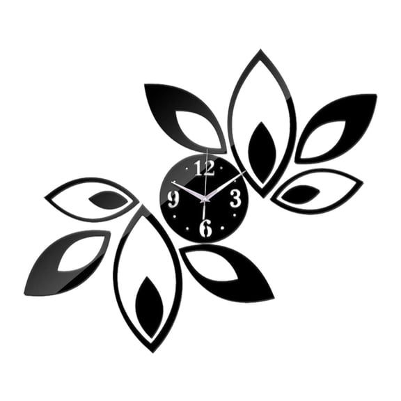 Large Wall Clock Acrylic Mirror Clock Silent Sweep Movement Modern Home Bedroom Living Room Decor