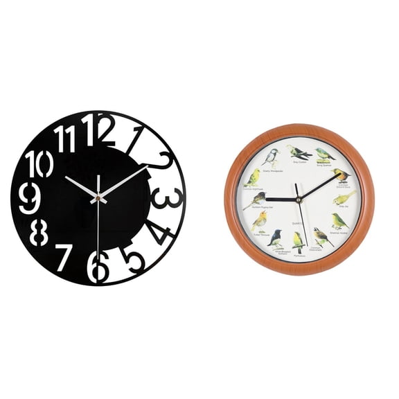 Large Wall Clock Hanging Clock Round Clock with Easy to Read Large Numerals for Living Room Bedroom