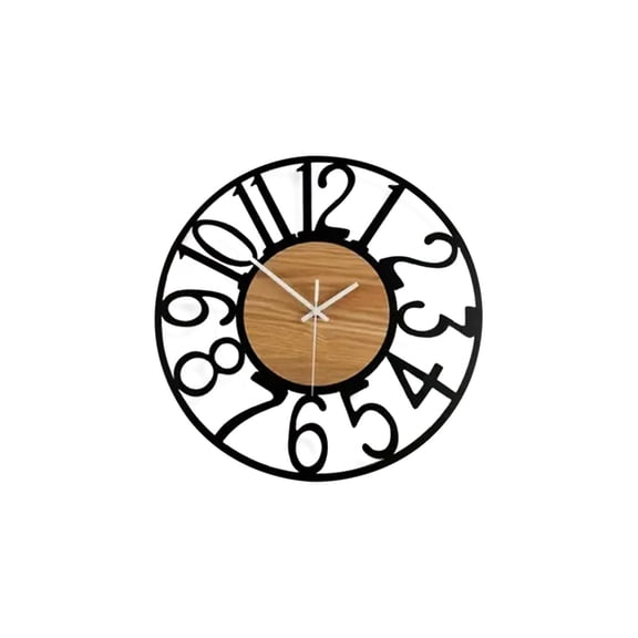Large Wall Clock for Living Room Decor, Non-Ticking Silent Battery Operated, Modern Vintage Oversized Wall Clock, for Bedroom and Kitchen Decor, Great Gift Option