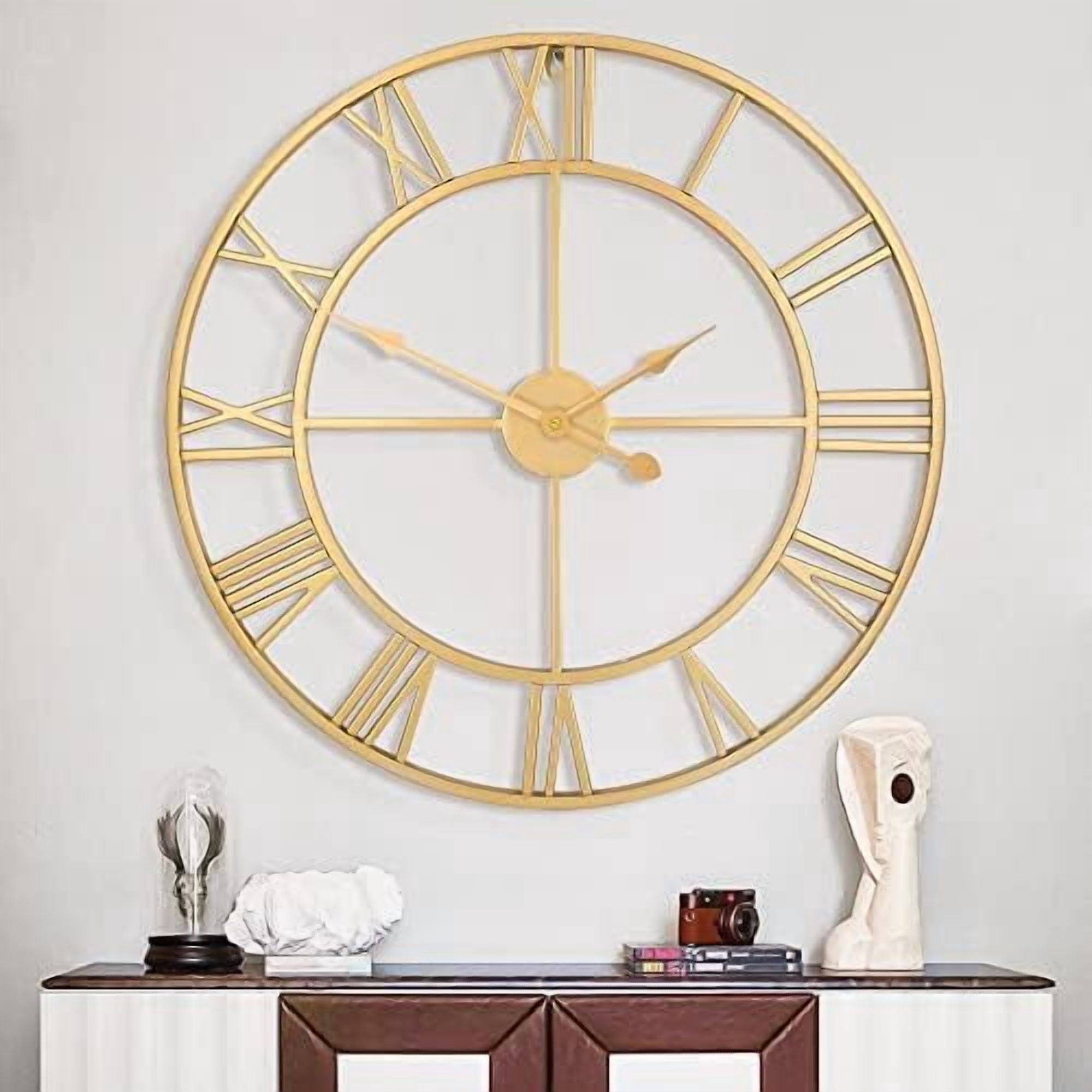 Large Gold Wall Clock