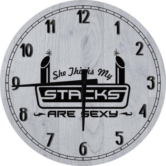 Large Wall Clock Neon Colors Frenchie French Bulldog Dog Art Deco Bar Sign Home Decor Classic Walnut 14 inch wall decor