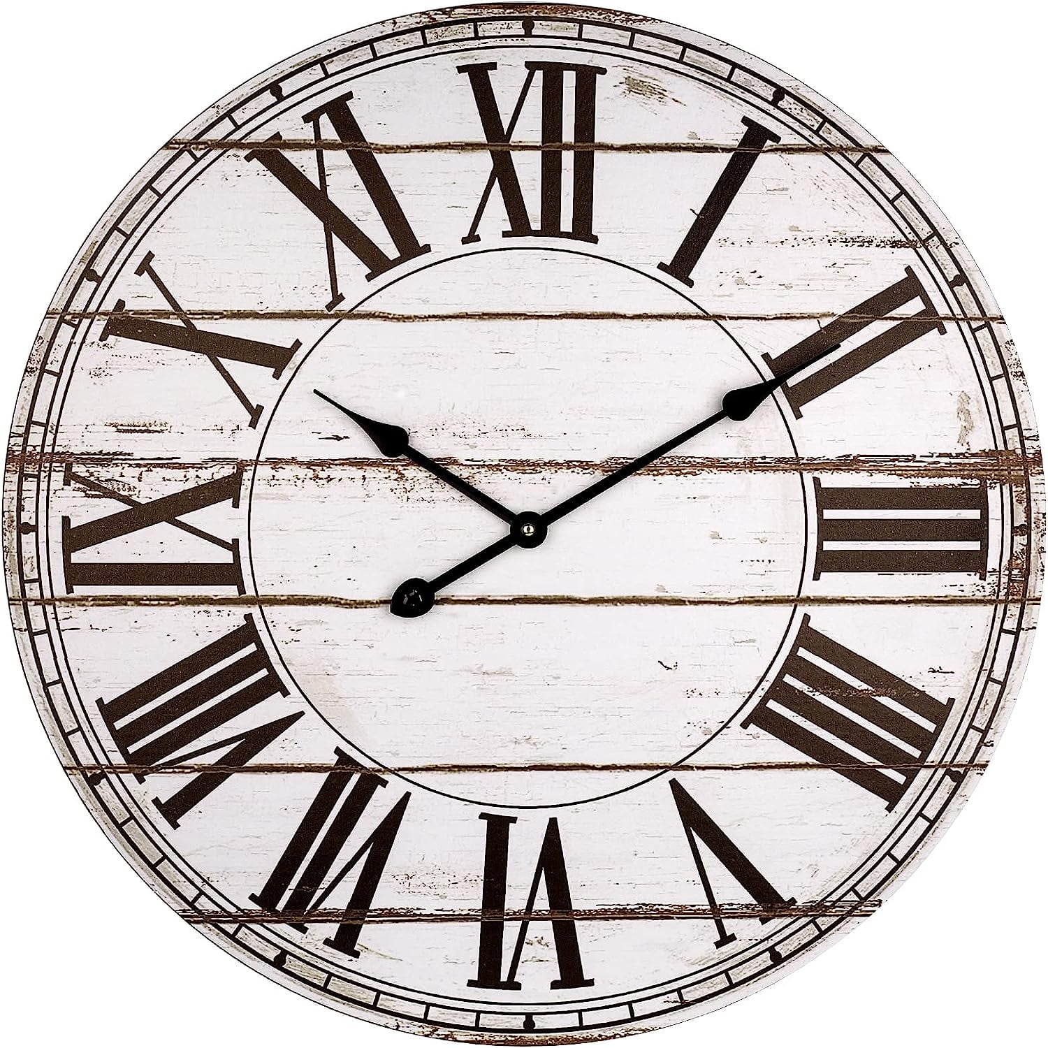 Large Wall Clocks for Living Room Decor, Silent Non-Ticking Battery ...