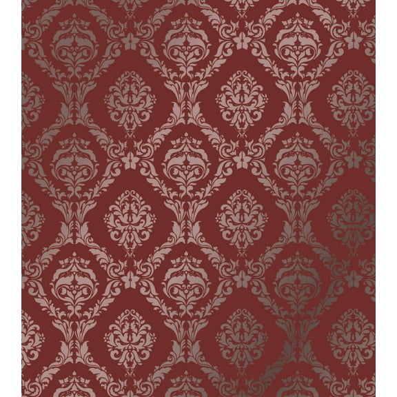 Large Wall Damask Stencil Faux Mural Design #1007 26"x 28 7/8"