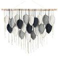 thumbnail image 1 of Large Wall Hanging Macrame Decor, Handmade Bohemian Leaf Tapestry for Bedroom, Living Room, Decor, Extra Large Decorative Wall Hanging with Wooden Rod, 1 of 4