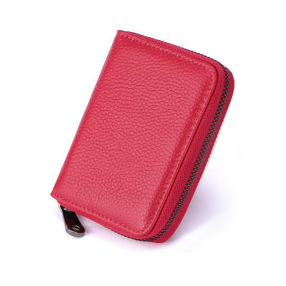 Large Wallets for Women Extra Capacity,Credit Card Holder with 20 Card Slots Zip Leather Card Case for Name ID Card Holder Book Business Card Book(Black/Rose/Pink)