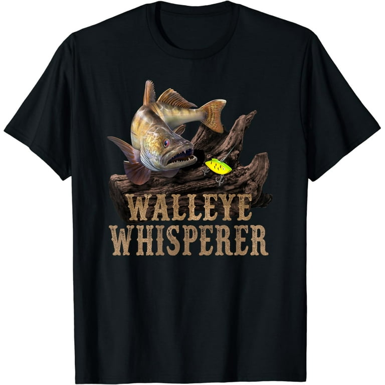 Large Walleye With Fishing Lure T-Shirt Large Walleye With Fishing Lure T-Shirt
