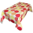 thumbnail image 1 of Large Warm Circles PVC Plastic Tablecloth / Table Cover with Nonslip Flannel Backing, 1 of 1