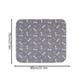thumbnail image 1 of Large Washable Pet Pee Pad, Durable Dog Training Mat, 28x31 in, Red Bone Pattern, Highly Absorbent Reusable Floor Protector, 1 of 8