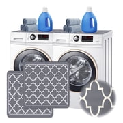 Large Washer and Dryer Covers 2PCS Washing Machine Top Cover Pads Anti-Slip Diatomite Rubber Washer Dryer Top Protector Mats27" x 27"