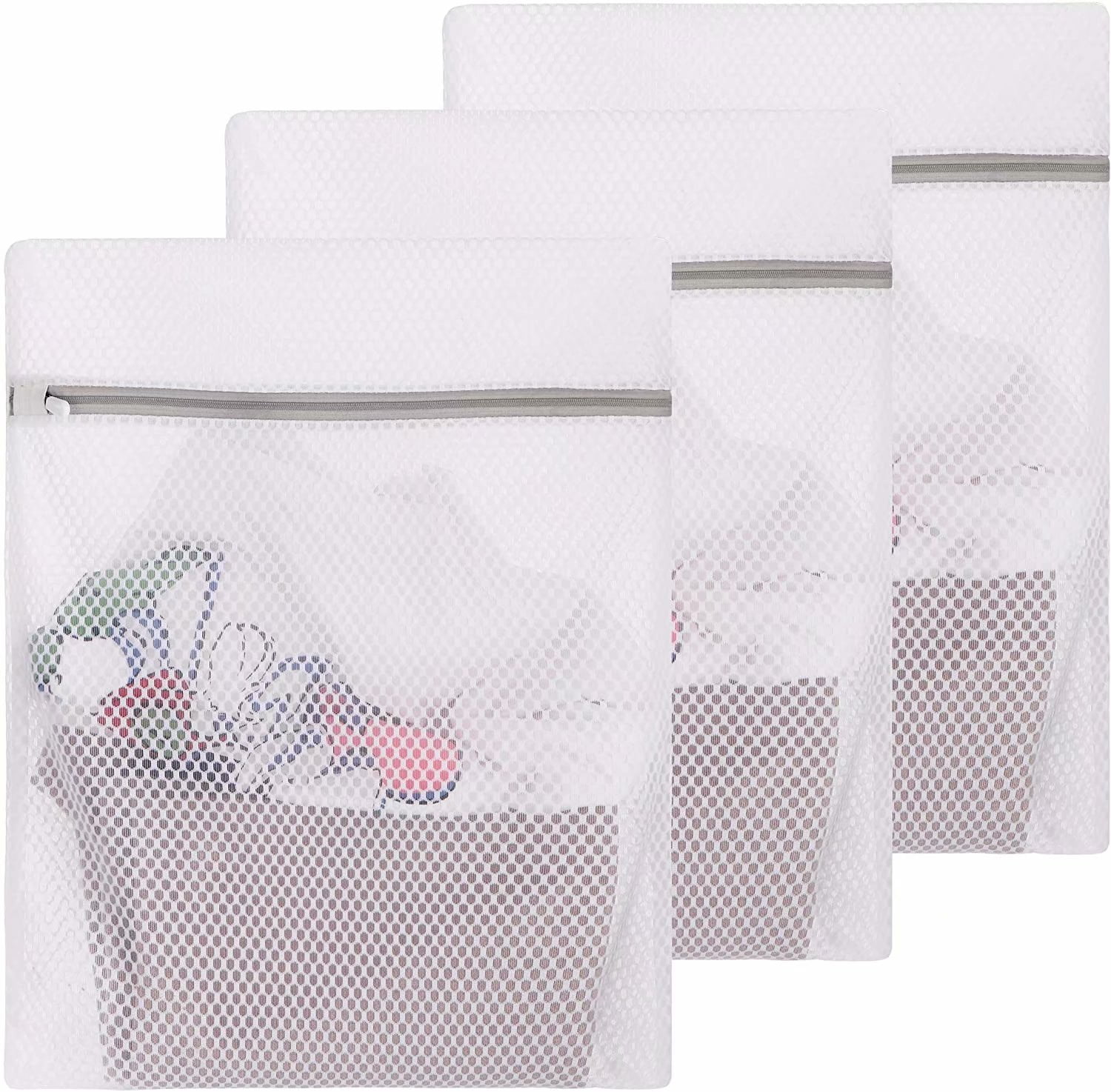 Large Washing Bag, 3 Pack Durable Honeycomb Mesh Laundry Bags for ...