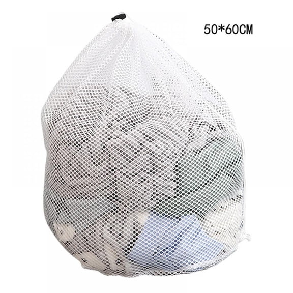 Large Washing Net Bags, Durable Fine Mesh Laundry Bag With Lockable Drawstring For Big Clothes
