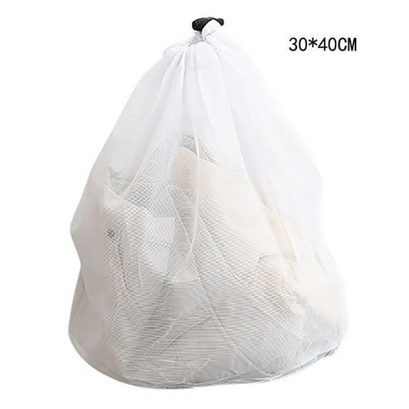 Large Washing Net Bags,Polyester Mesh Laundry Bag with Drawstring Closure B1 30*40CM