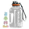 thumbnail image 1 of Large Water Bottle, 74oz Water Jug with Handle Leak-Proof, Clear Sport half gallon water Bottle for Gym Camping Workout Outdoors, 1 of 9
