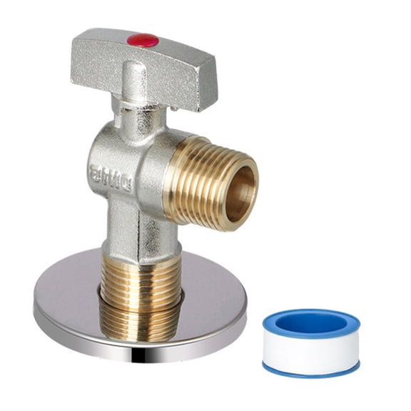 Large Water Flows Brass Angle Valves Easy Installation for Home Pipe Connection