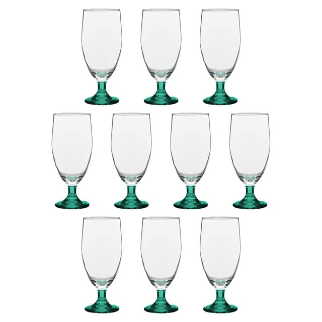Large Water Goblet Glasses by Toscana, 20 Oz Set of 10, Iced Tea