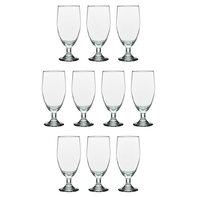 Toscana Large 20 Oz Water Goblet Glasses Set Of 10 Fancy Drinking Glassware For Iced Tea 4456