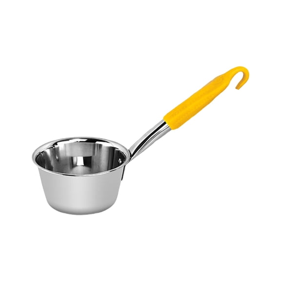 Large Water Ladle with Long Handle,Stainless Steel Water Dipper,Heavy Duty Metal Scoop for Garden Watering,Canning Jars,Soup,Kitchen Cooking,Bath and Sauna,7.28x3.74 inch(Yellow)