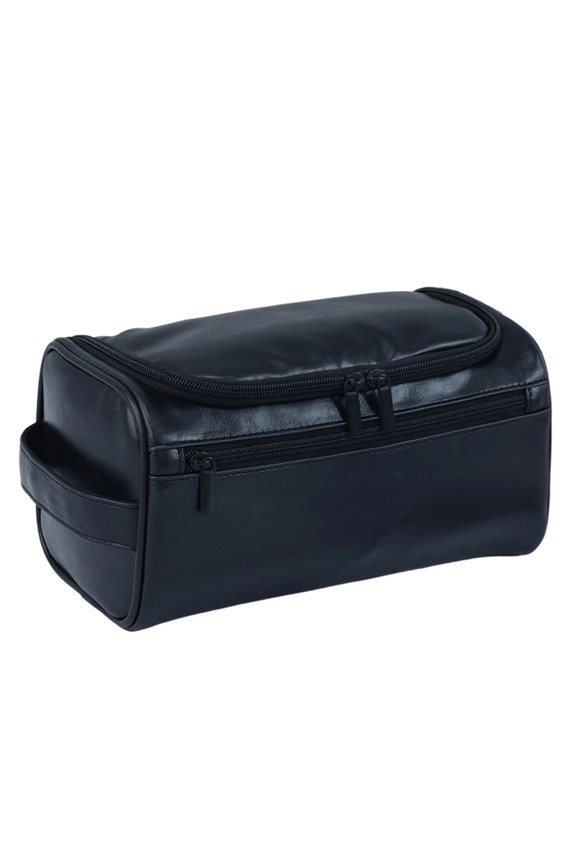 Large Water-Resistant Travel Toiletry Bag Organizer Dopp Kit for Men Outdoor Trips and Daily Travel(Black,25*13*14cm)