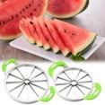 thumbnail image 1 of Large Watermelon Cutter, Stainless Steel Melon Slicer Corer Tool with Non-slip Handle, Quickly Cuts Watermelons, Cantaloupe Pineapple Into Perfect Slices, Non-stick Dishwasher for Easy Aestivo, 1 of 8