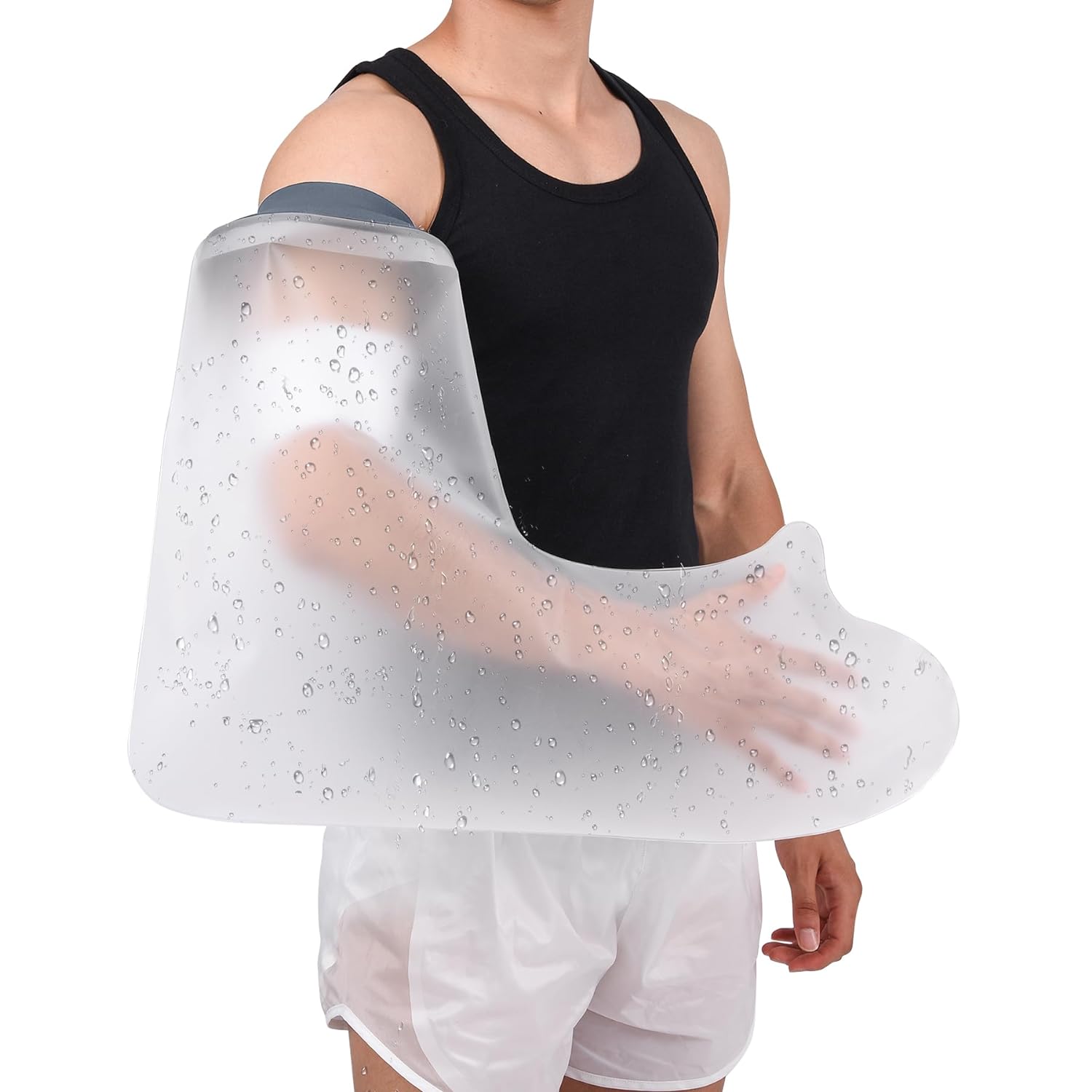 Large Waterproof Arm Cast Cover for Shower Hand Wound Protector Bath Adult Watertight Cast Bag