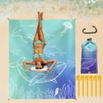 thumbnail image 1 of Rirool Large Waterproof Beach Blanket 80"x95" Sand Free Picnic Mat for 3-7 Adults - Portable Outdoor Blanket for Camping, Travel, Hiking (Ocean Style), 1 of 9