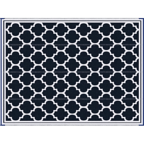 Large Waterproof Camping Rug | Great for Outdoor Activities and RV Trips | Reinforced and Easy - to - sweep