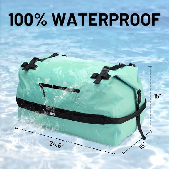 Large Waterproof Duffel Bag Rolltop Dry Backpack Duffle Bags for Kayaking, Rafting, Boating, Swimming, Camping, Travel, Gym, Beach, 60L/80L