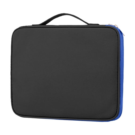 Large Waterproof Multi-Layer Tablet Sleeve Bag,Shockproof Electronics Organizer Pouch,Business Travel Portable Carrying Case,Durable Nylon Large Tablet Protection Bag,Multi-Compartment Organizer