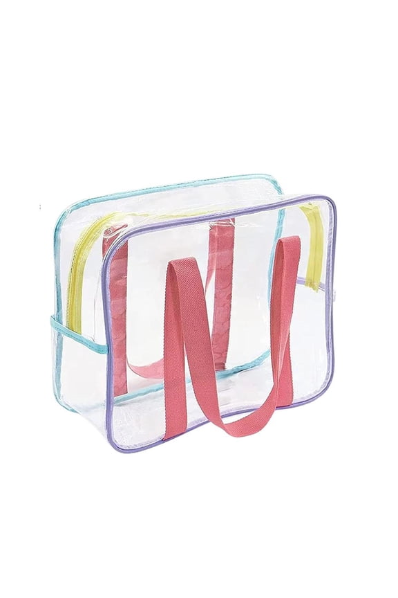 Large Waterproof Nylon Beach Bag With Side Pocket For Cosmetics Gym And Storage