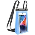 thumbnail image 1 of Large Waterproof Phone Pouch Universal Phone Waterproof Case for iPhone 15 14 13 12 11 Pro Max Galaxy S22 S21 IPX8 Water Proof Dry Bag with Wide Lanyard Waterproof Pouch for Swimming Rafting, 1 of 8
