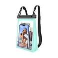 thumbnail image 1 of Large Waterproof Phone Pouch [with Sealing Strip], Cell Phone Dry Bag for iPhone Galaxy All Phones, Floating Water Proof Bag for Beach Water Park Green, 1 of 1