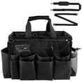 thumbnail image 1 of Large Wearable Cleaning Caddy Bag with 4 Foldable Dividers for Cleaners & Housekeeper with Handle & Adjustable Shoulder Straps, 1 of 11